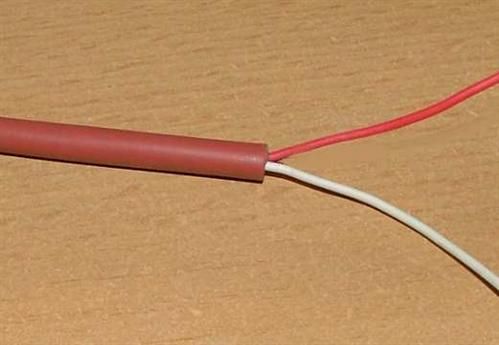 Rotbraunes Silikon - Kabel / 1 Meter 2 x 0,25mm² (5169#