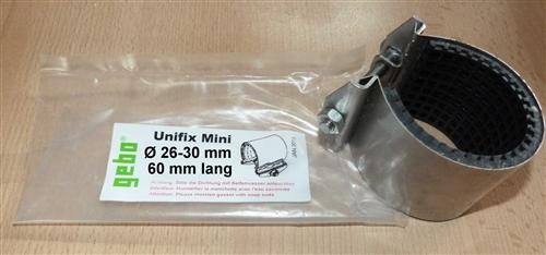 Edelstahl Dichtschellen Unifix Mini 26 - 30 mm von Gebo (7202#