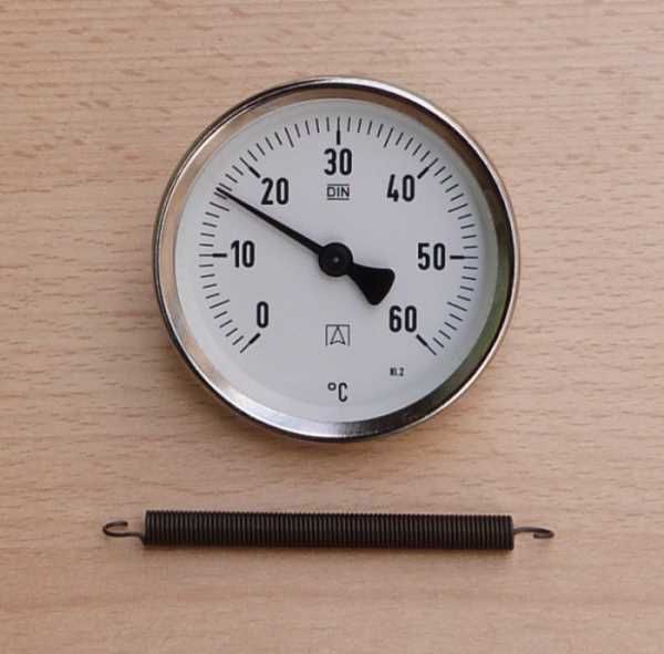 Anlegethermometer AFRISO Metallausführung Ø 63mm / bis 60°C (9029#