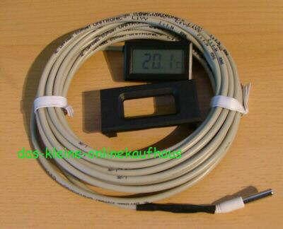 Digitalthermometer 3m Kabel LCD -40°C bis 110°C (4752#