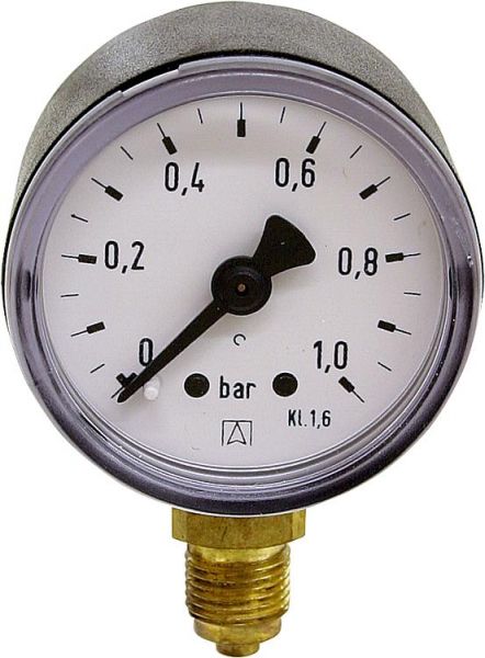 Manometer 0 / 25 Bar / Radial Durch.40mm / 1/4&quot;AG (10543#