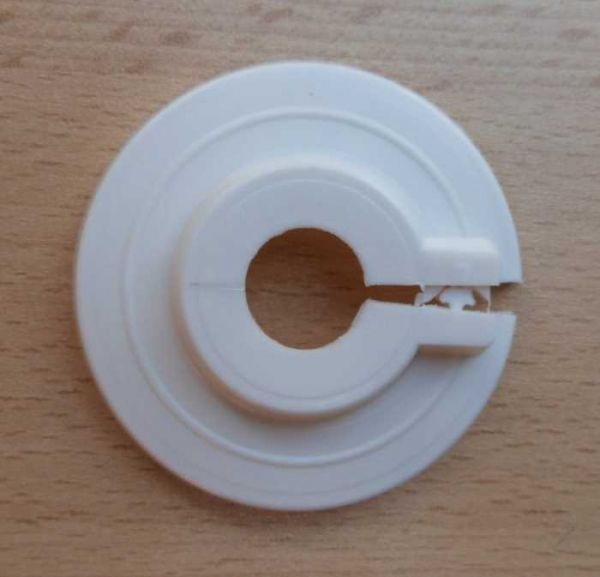 Klapprosette für Heizkörper weiß Ø = 14 mm (8444#