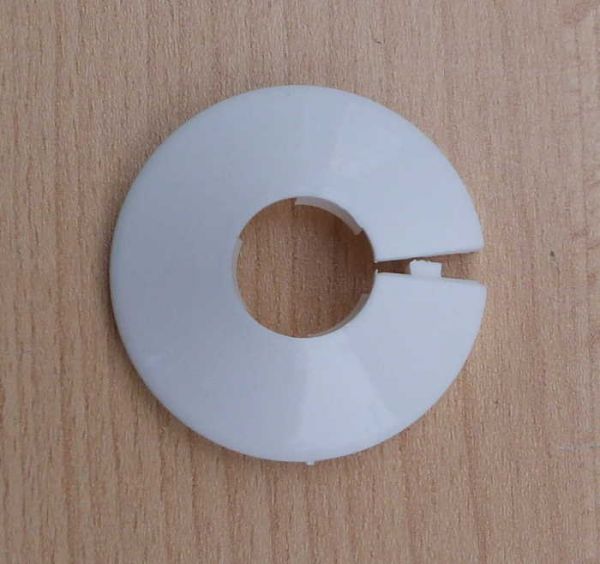 Klapprosette Ø = 16mm für Heizkörper weiß / klein (8449#