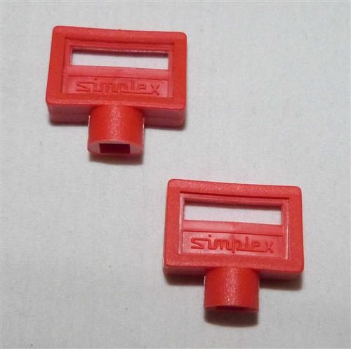 Entlüftungsschlüssel Simplex 5mm Kunststoff rot 2 Stück (7433#