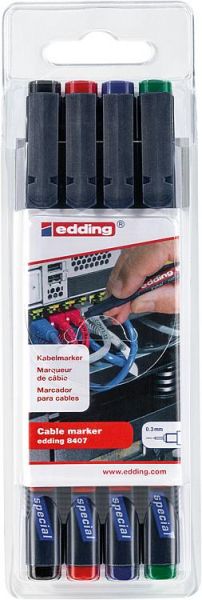 Kabel - Cable Marker EDDING 1x Rot (11451#