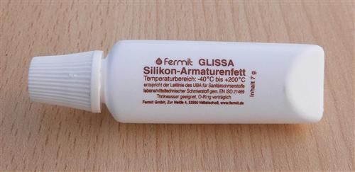 Fermit GLISSA Silikon Armaturenfett 7g Tube -20°C bis +200°C (7876#