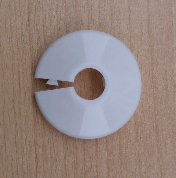 Klapprosette Ø = 12mm für Heizkörper weiß / klein (8450#