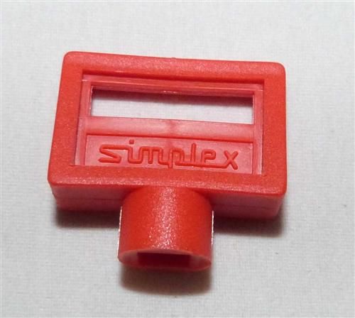 Entlüftungsschlüssel Simplex 5mm Kunststoff rot 1 Stück (7432#