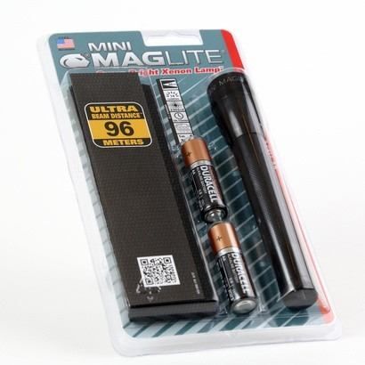 Mag Lite® XENON Stablampe schwarz 14,5 cm, 14 lm, inkl. 2x AA-Batterien (10283 #