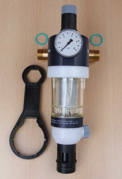 Hauswasserstation mit Druckminderer inkl.Flansch+Manometer,1 Zoll (9190#